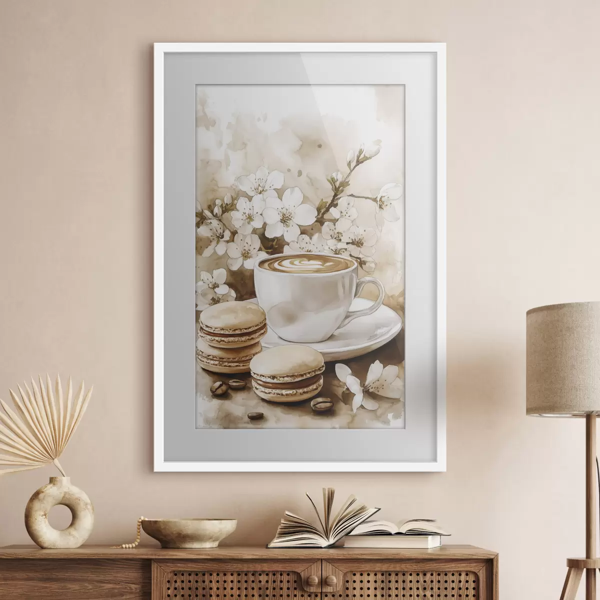 Poster Café con macarons f41965