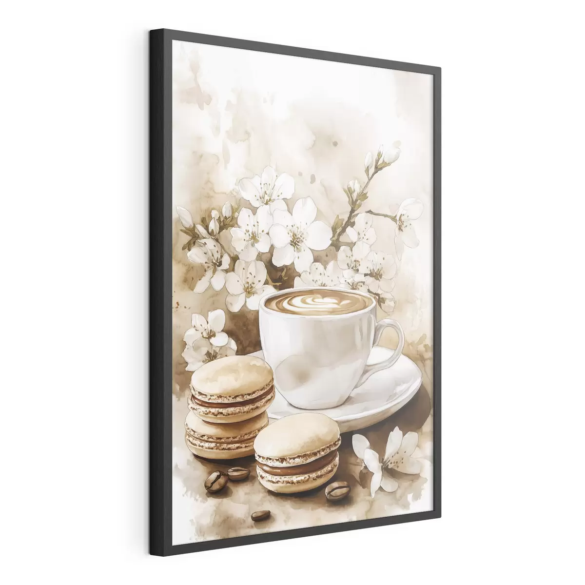 Poster Café con macarons f41965