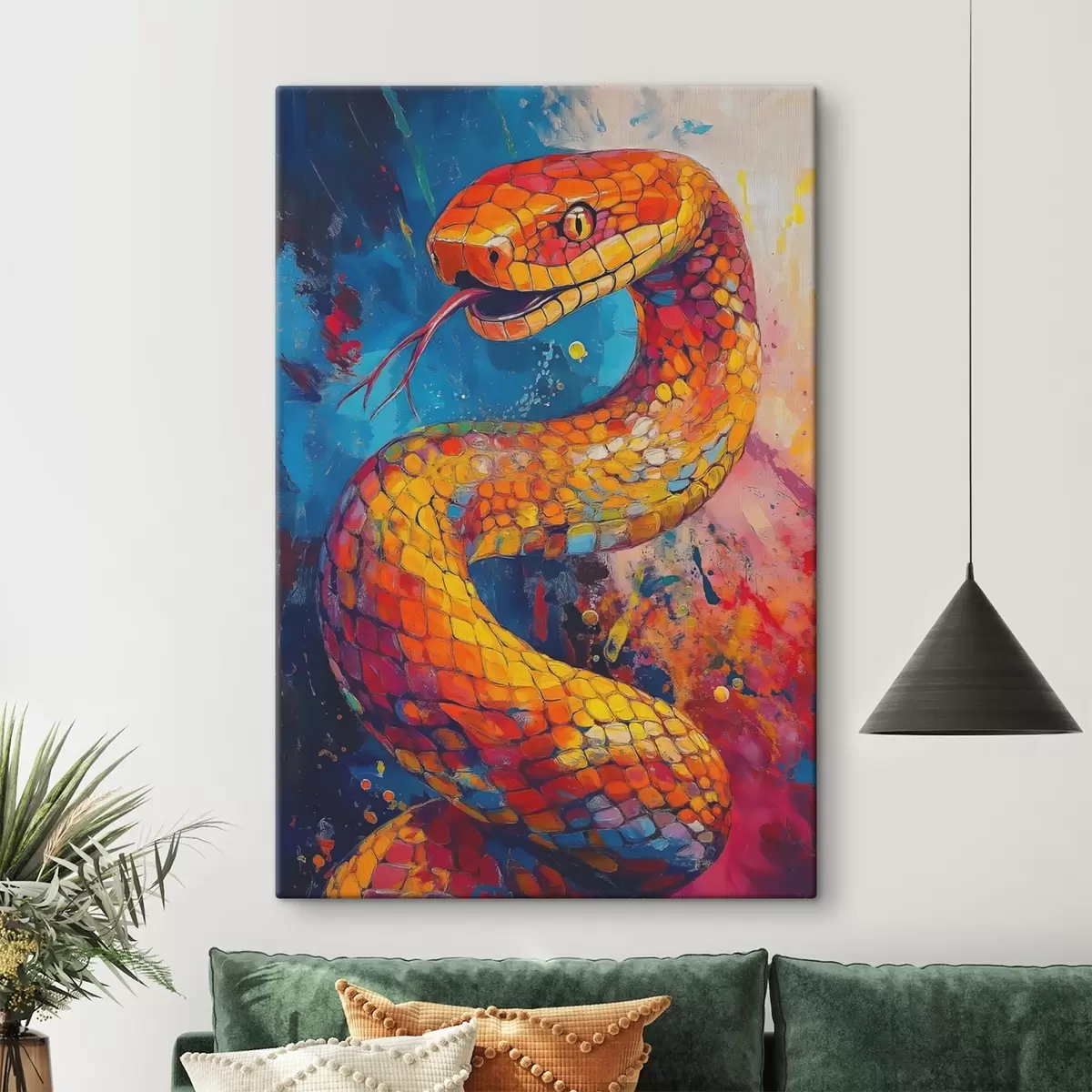 murales de pared Serpiente de colores s41925