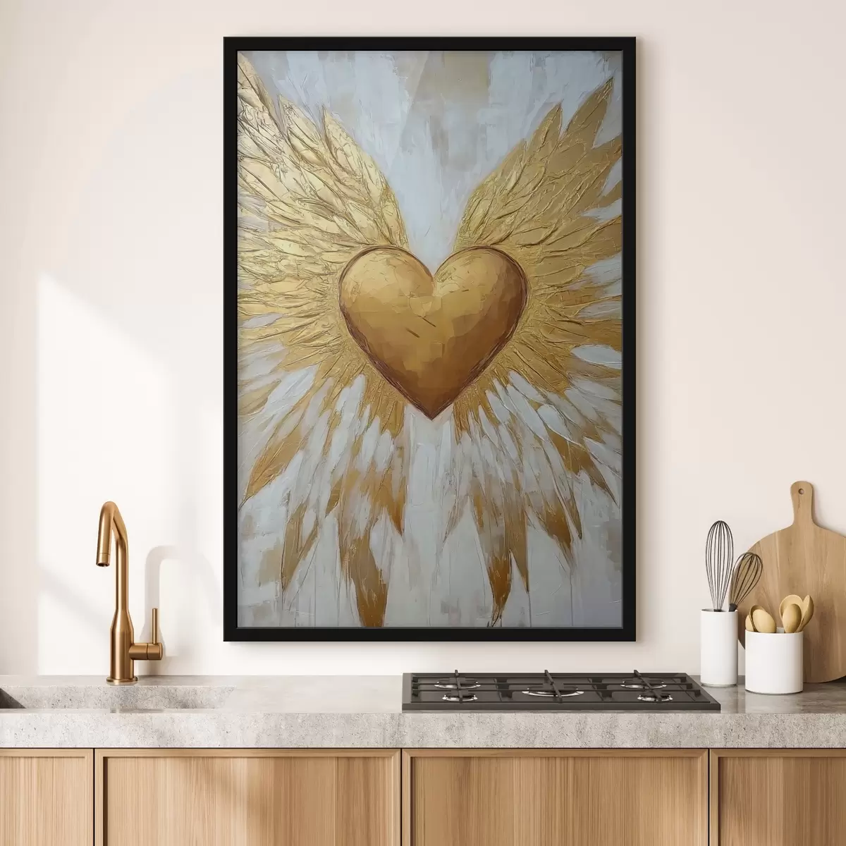 Poster Corazón con alas f41918