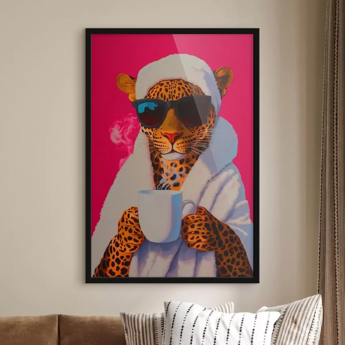 Poster Leopardo relajante f41924