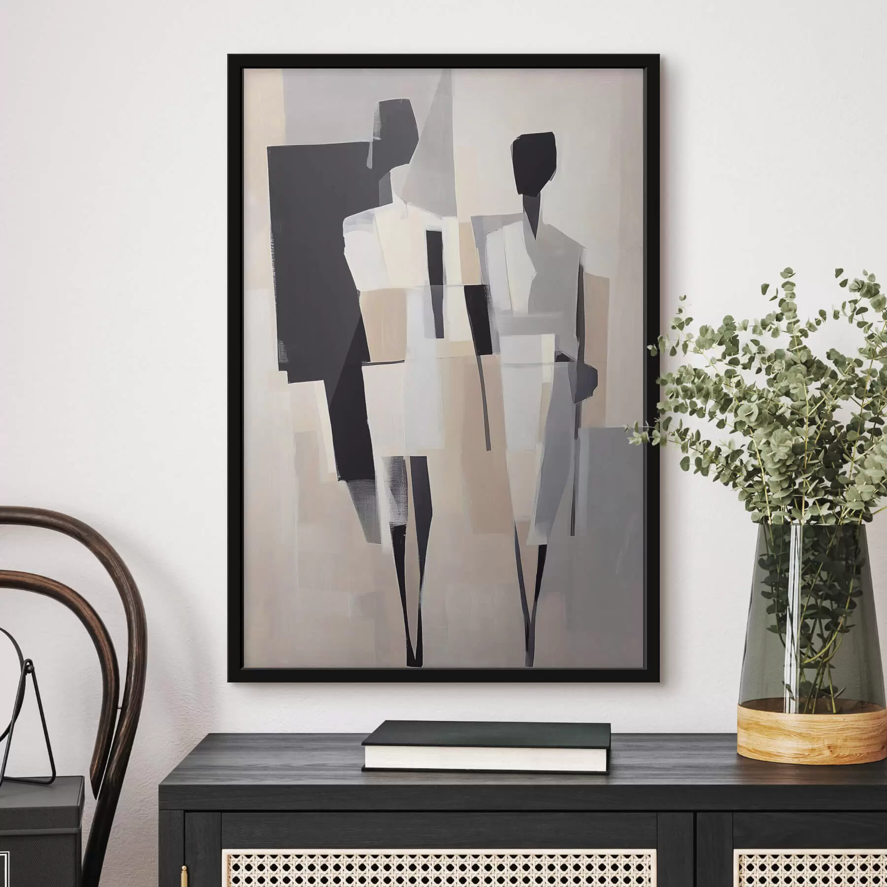 murales de pared siluetas abstractas f41844