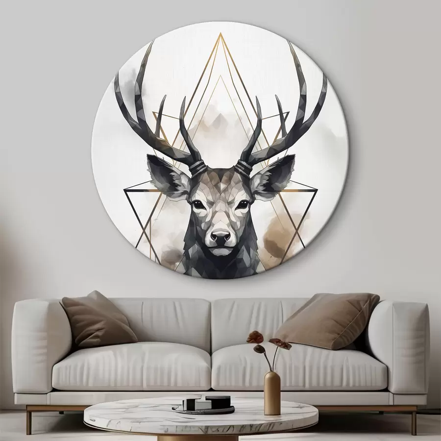 murales de pared Ciervo abstracto r37257