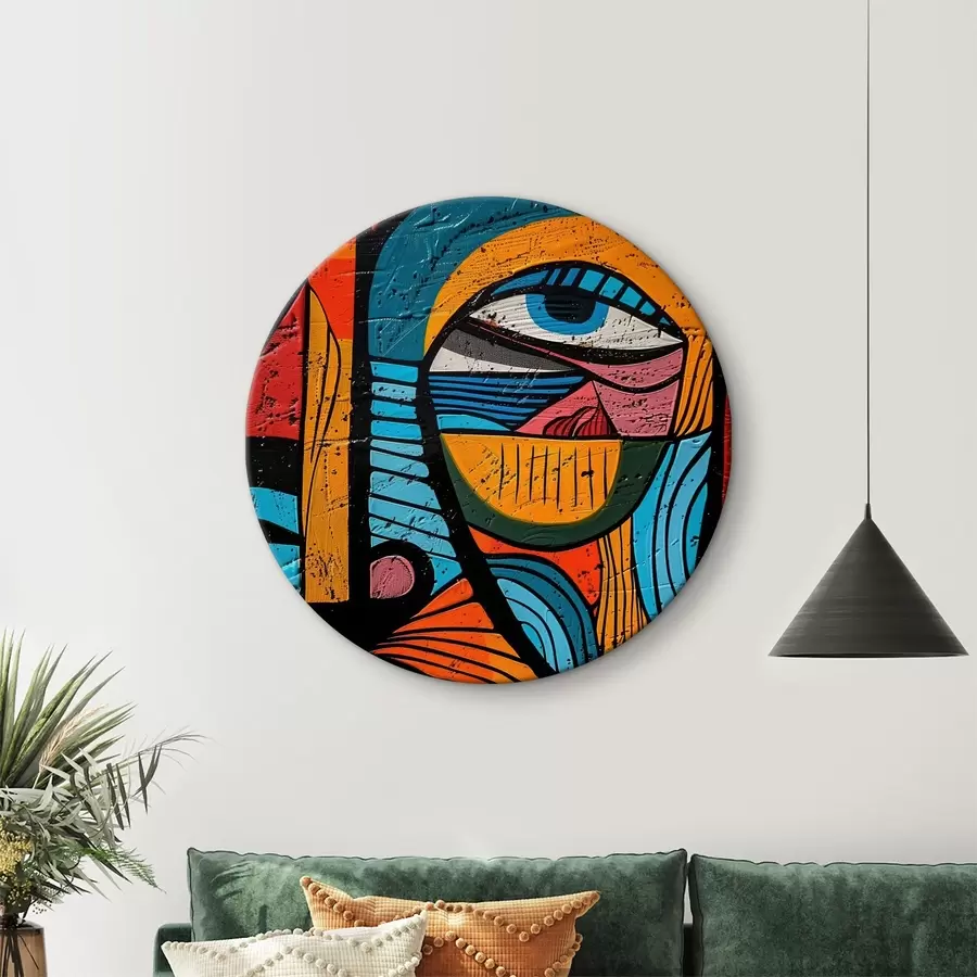 murales de pared Cara abstracta r40207