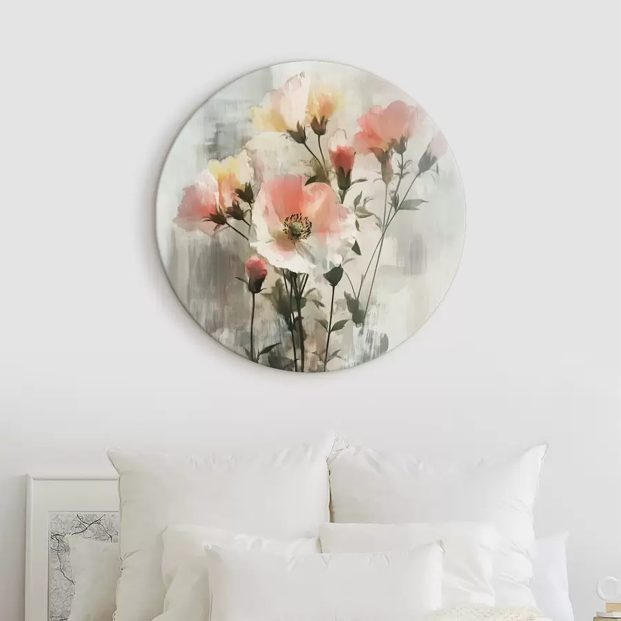 murales de pared flores abstractas r40286