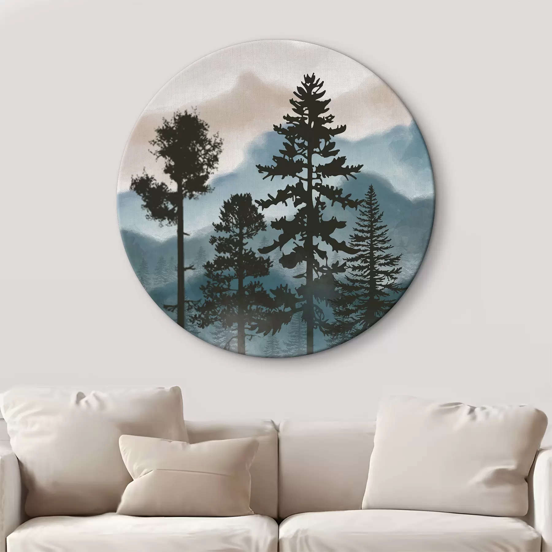 murales de pared Paisaje abstracto de montaña r36605