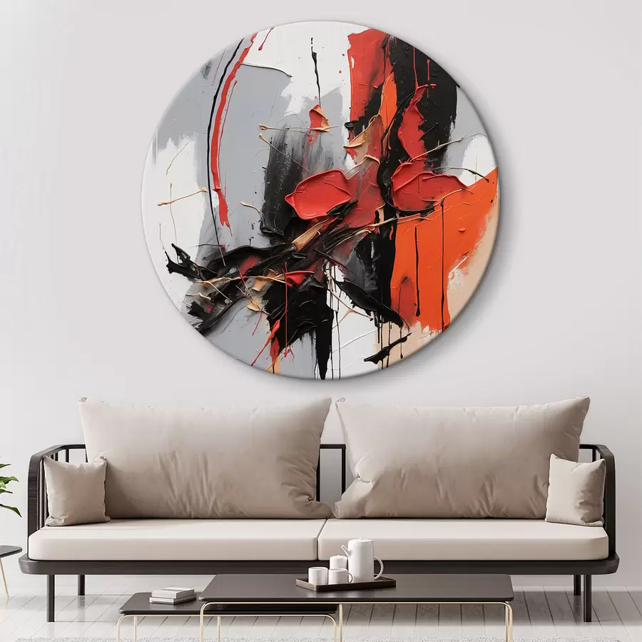 murales de pared Pintura al óleo abstracta r38114