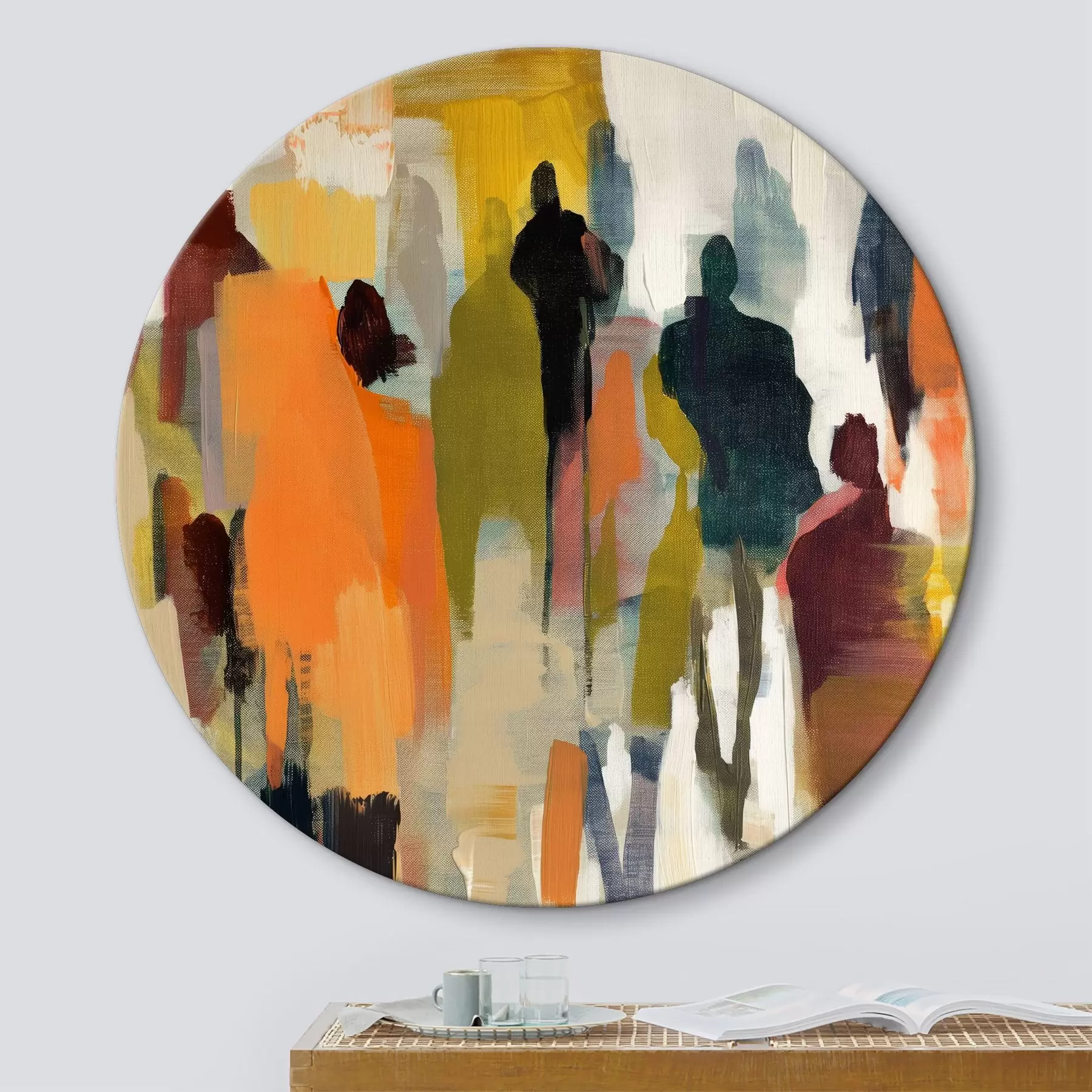 murales de pared gente abstracta r39098