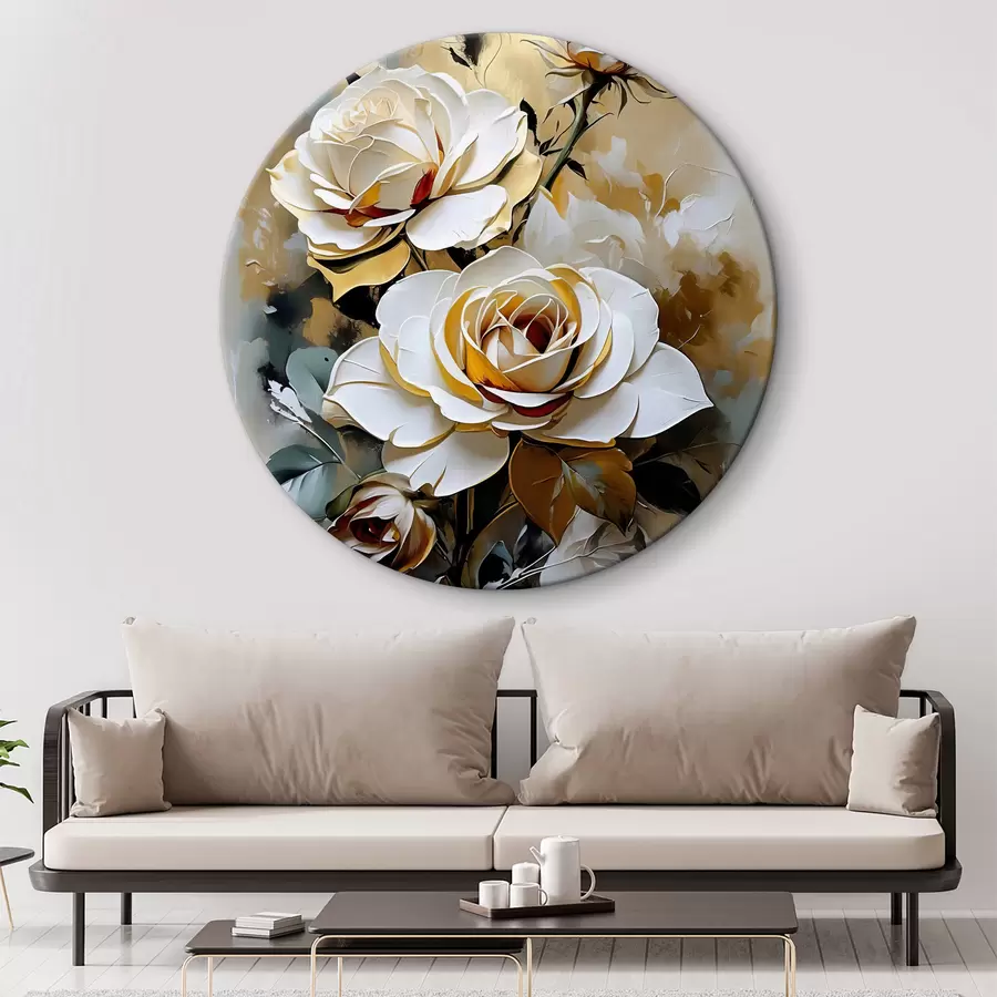 murales de pared rosas abstractas r38354