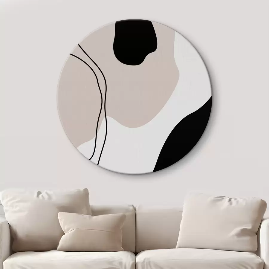 murales de pared Formas y líneas abstractas r36155