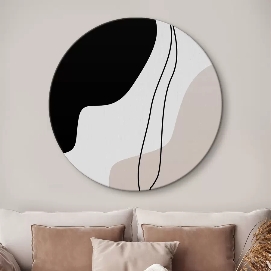 murales de pared Formas y líneas abstractas r36156