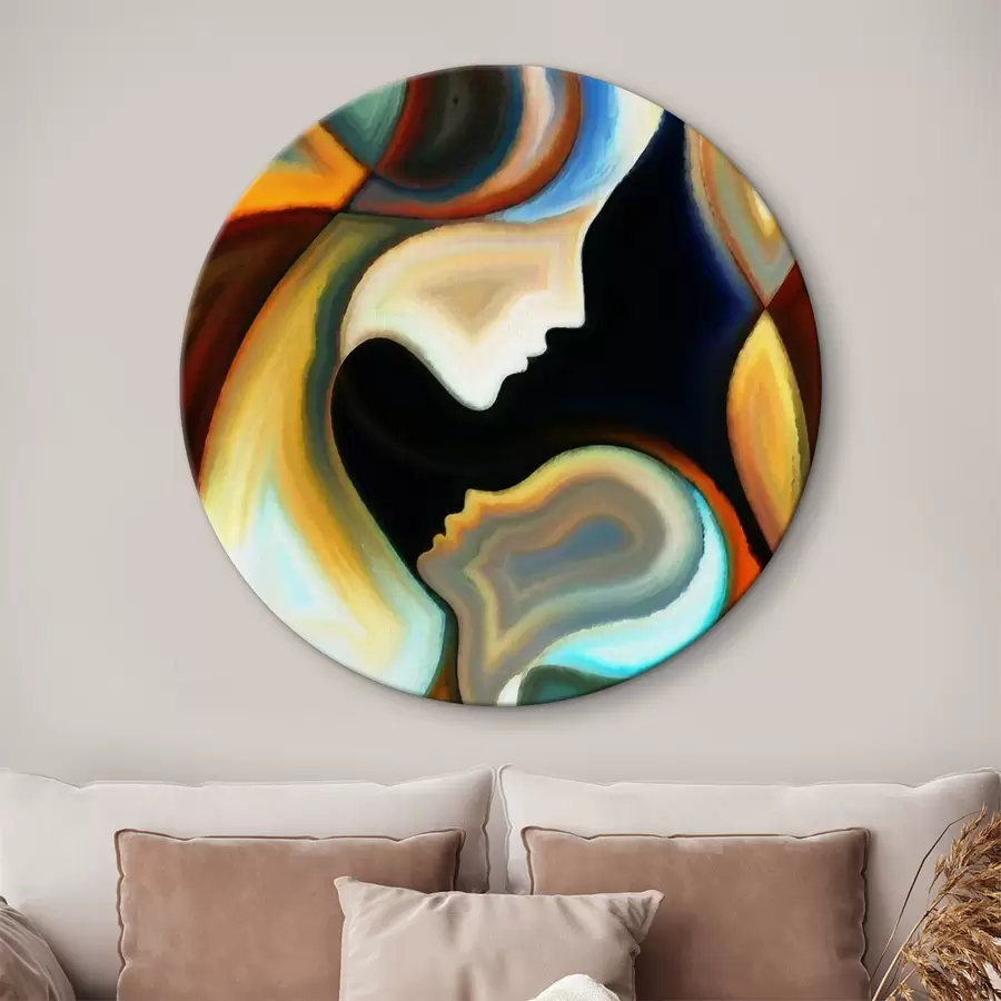 murales de pared Abstracción - madre e hijo r00034