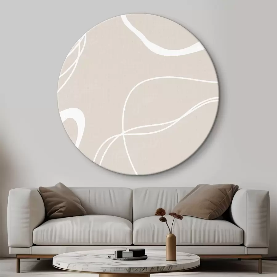 murales de pared Abstracción sobre fondo beige r36489