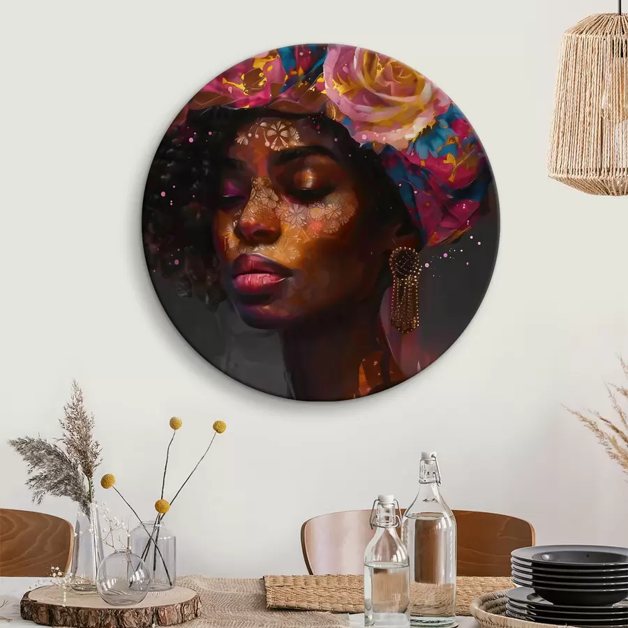 murales de pared Mujer afro r40182