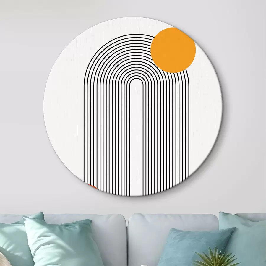 murales de pared Abstracción geométrica de la Bauhaus r39260