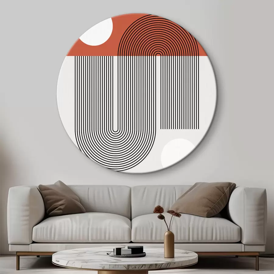 murales de pared Abstracción geométrica de la Bauhaus r39273