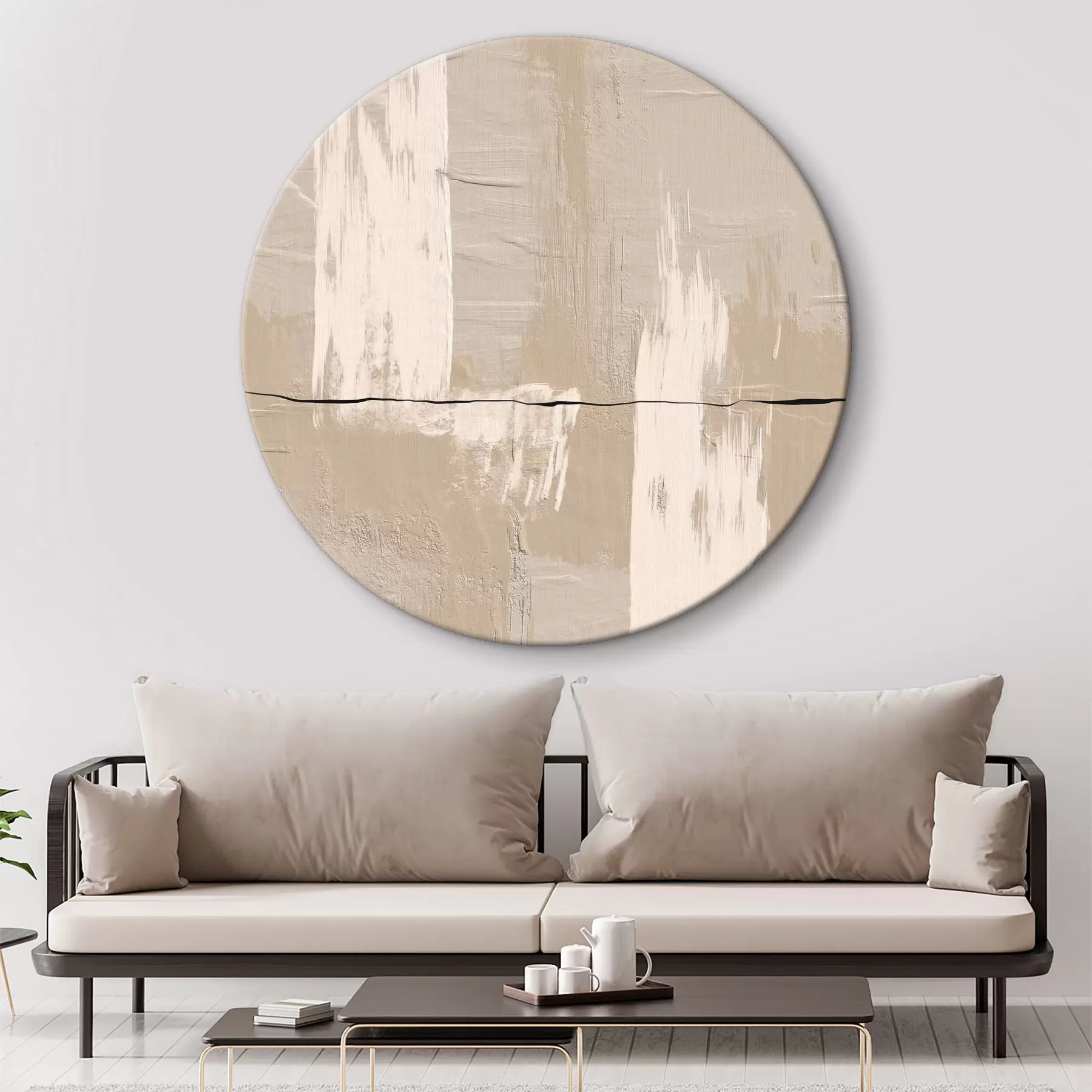 murales de pared Abstracción beige r36304