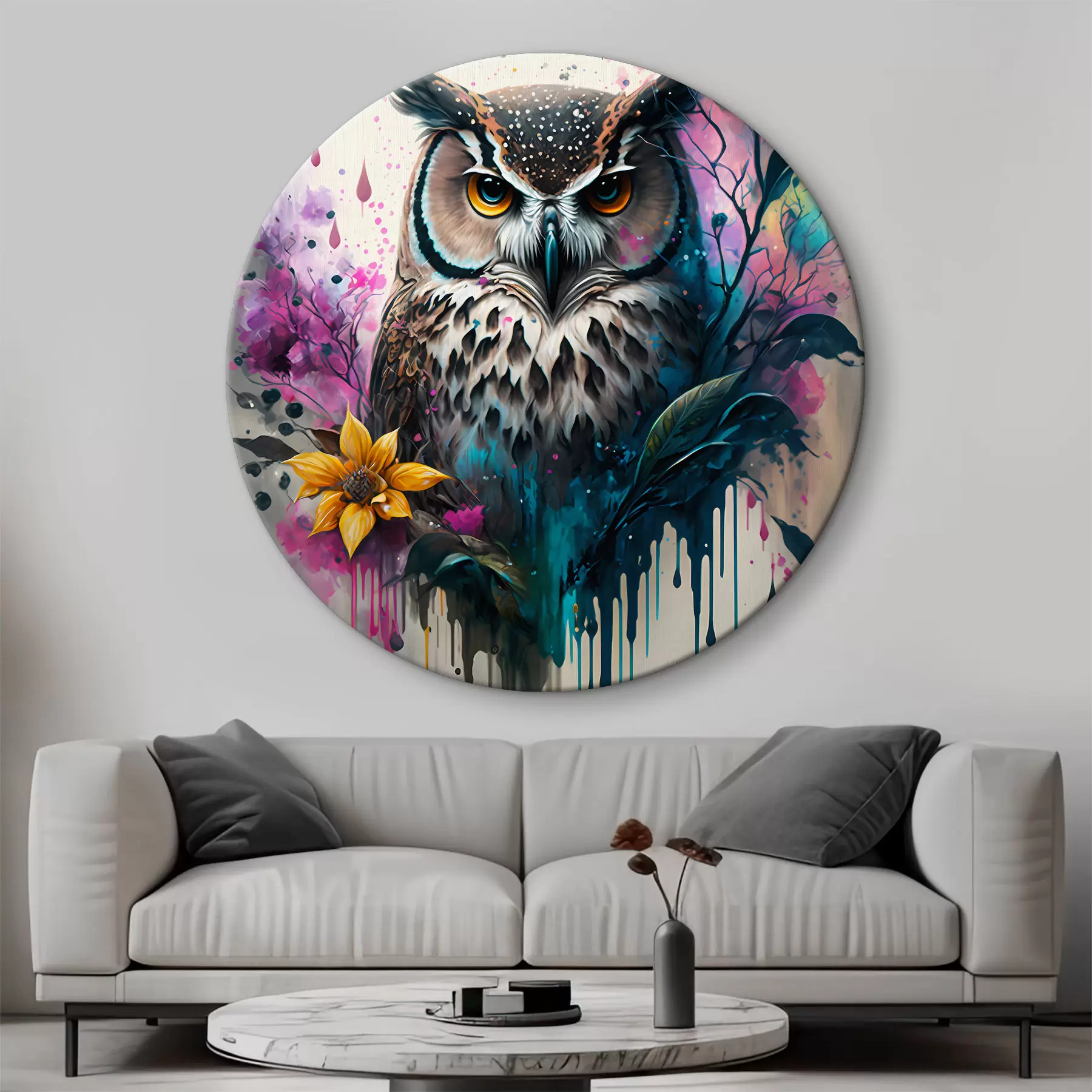 murales de pared Pájaro, organismo y pintura r35348