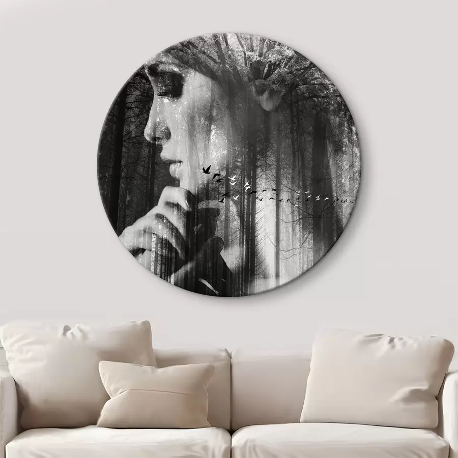 murales de pared Negro, pestañas e blanco y negro r02754