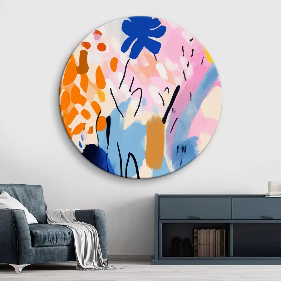 murales de pared Abstracción colorista I r36596