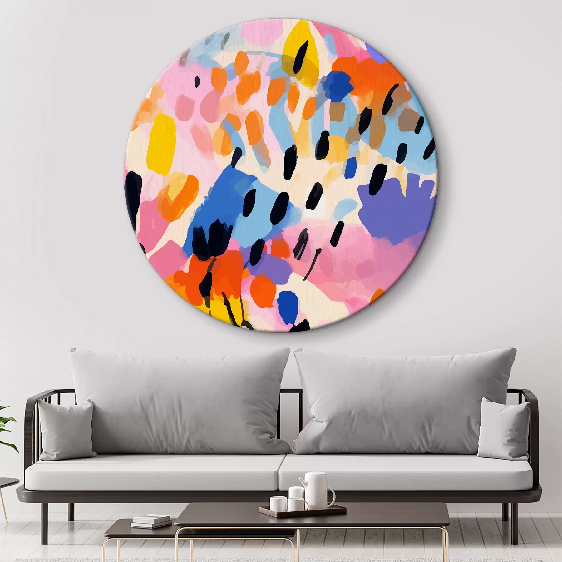murales de pared Abstracción colorista II r36597