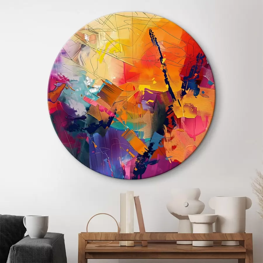 murales de pared abstracción de color r38632