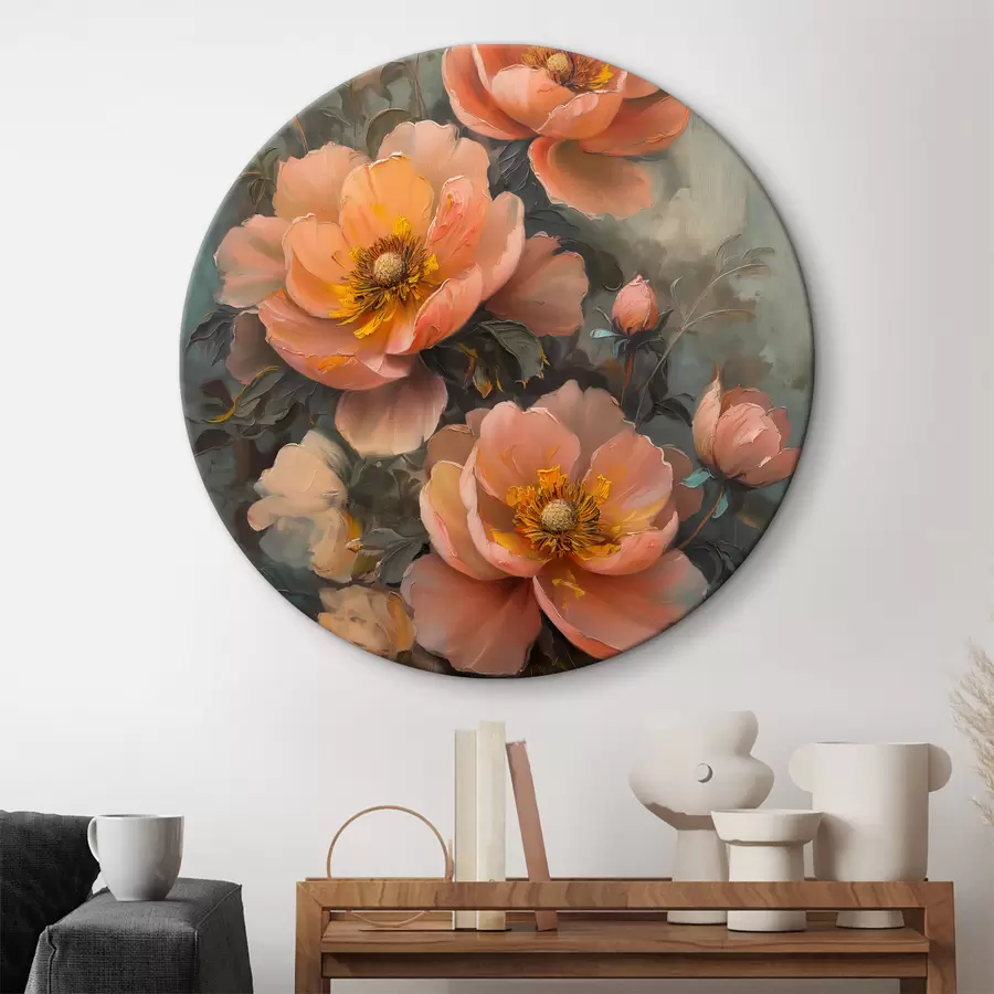 murales de pared Flores al oleo r38993