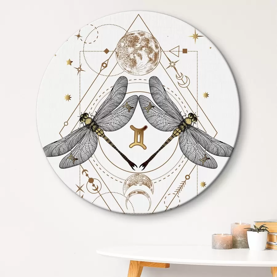 murales de pared signo del zodíaco géminis r36515