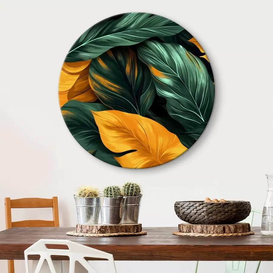 murales de pared hojas grandes r40241