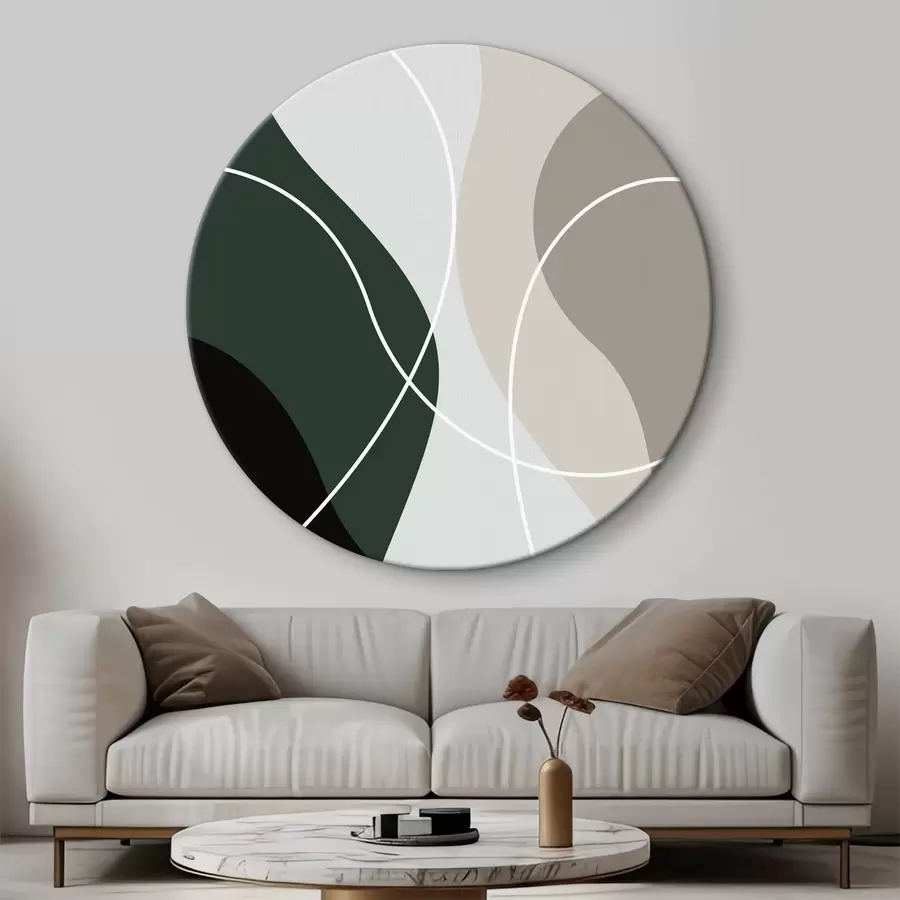 murales de pared Elegancia en capas: Armonía de tonos terrosos r35947