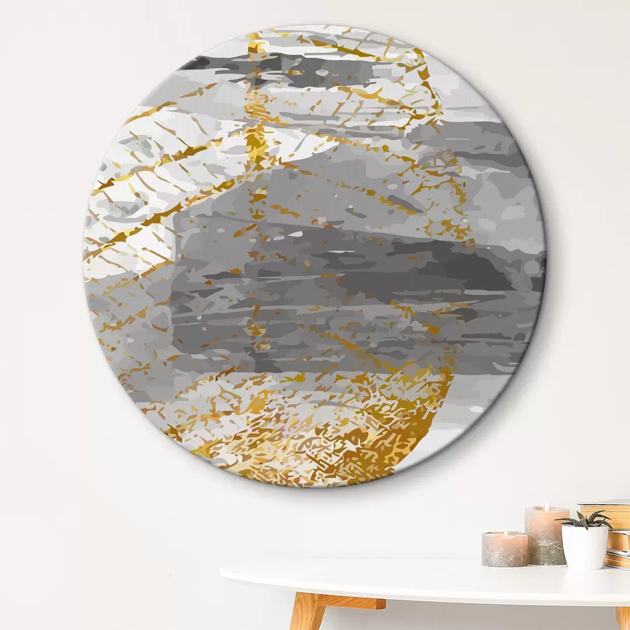 murales de pared Hoja sobre fondo gris y blanco r36483