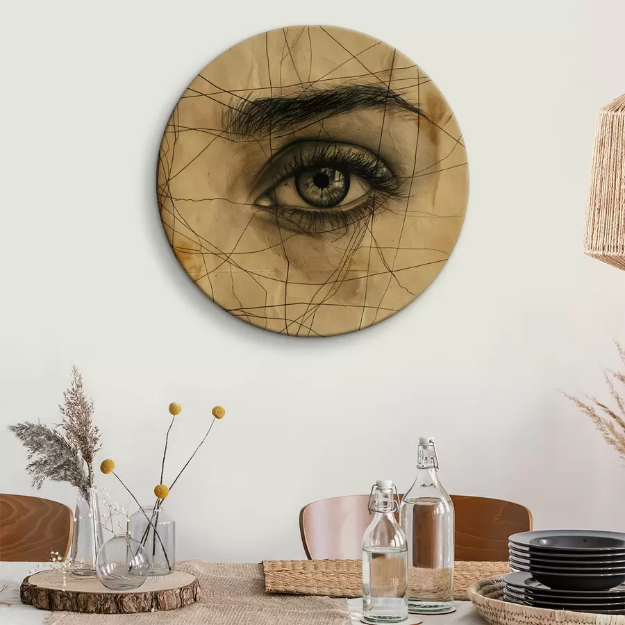 murales de pared Líneas, lápiz, abstracción, antigüedades, niña r39960