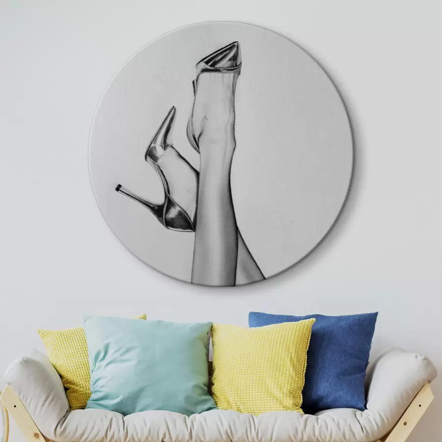 murales de pared Modelo piernas con tacones moda illustarion arte nueva tendencia r39110