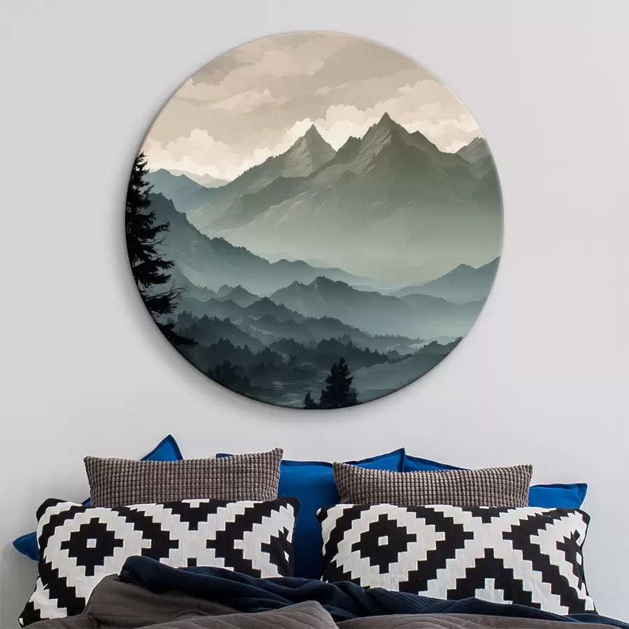 murales de pared Vista desde la montaña r39587