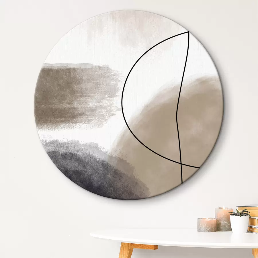 murales de pared Curvas neutras: Un estudio sobre el flujo mínimo r35944