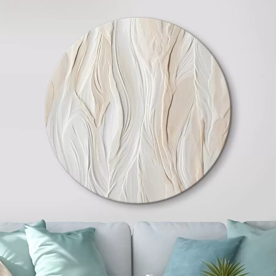 murales de pared Tonos neutros en capas esculpidas r36027