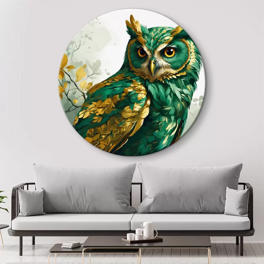 murales de pared Búho dorado r37568