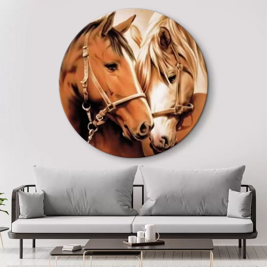 murales de pared Pareja de caballos r03697