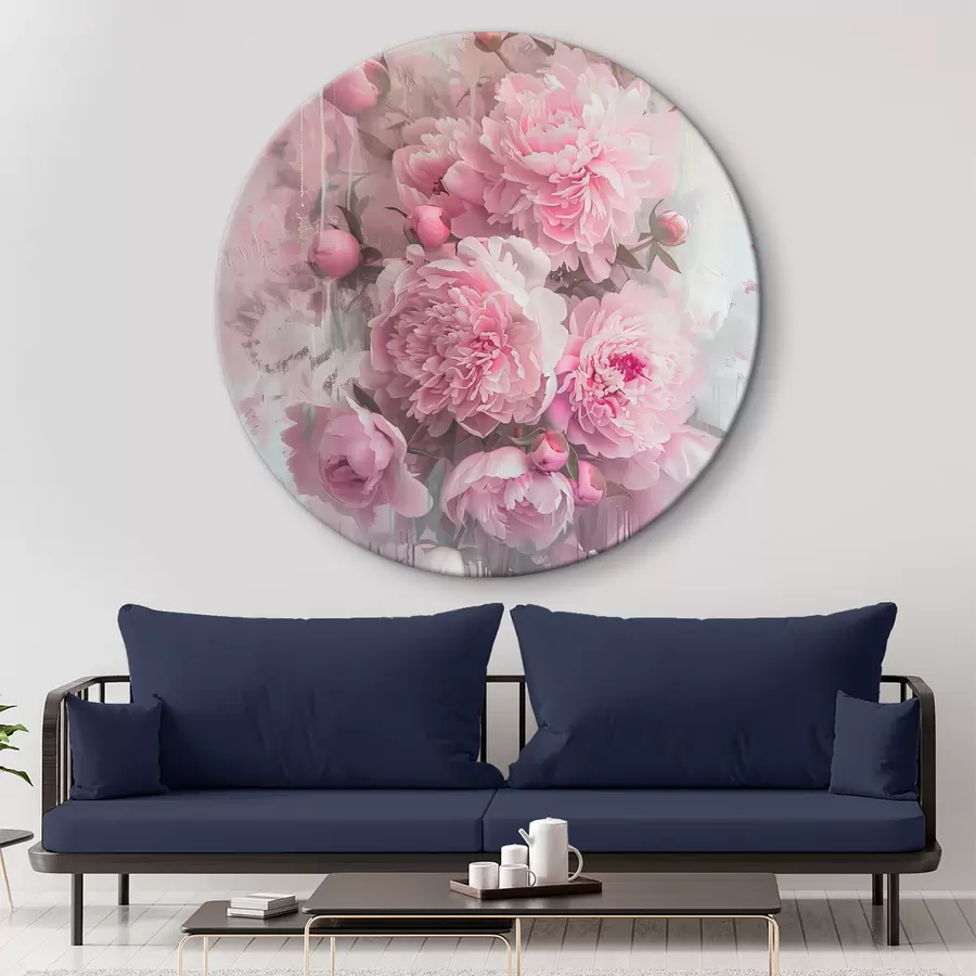 murales de pared peonías rosadas r38750