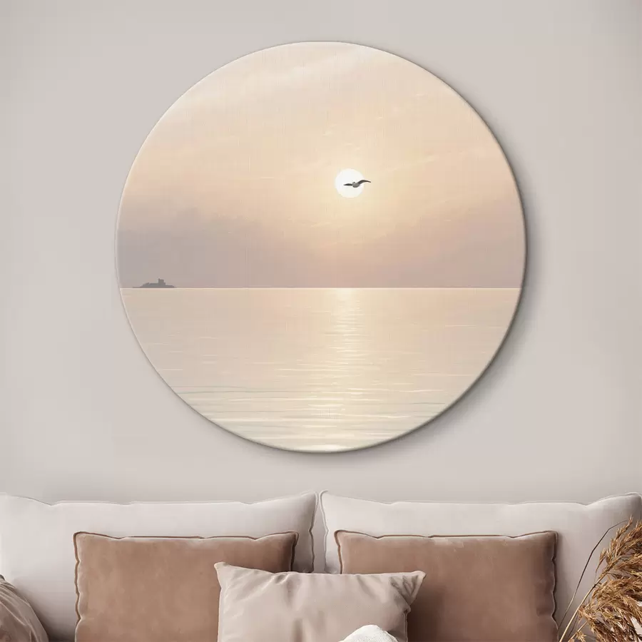 murales de pared Gaviotas volando sobre el mar r39152