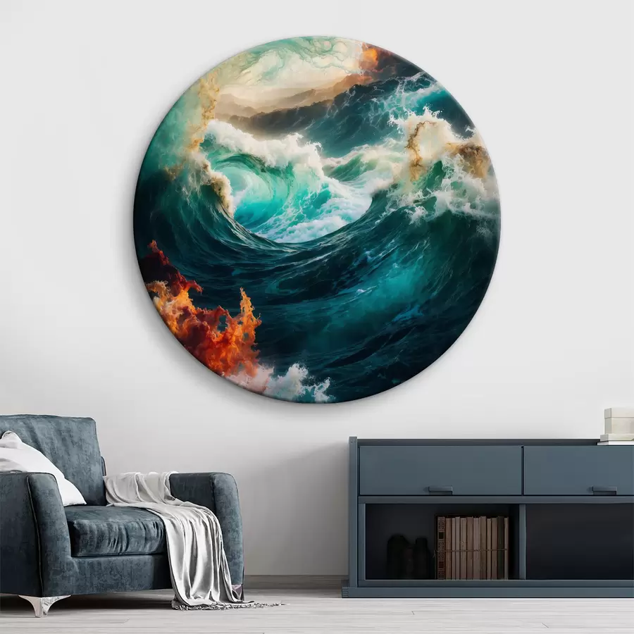 murales de pared Mar tormentoso r39376