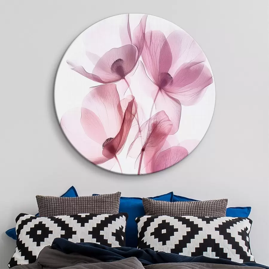 murales de pared Flores transparentes con estilo nueva tendencia r39575