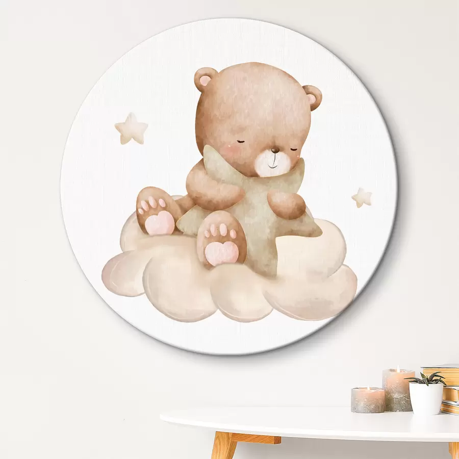 murales de pared La estrella favorita del oso r37919