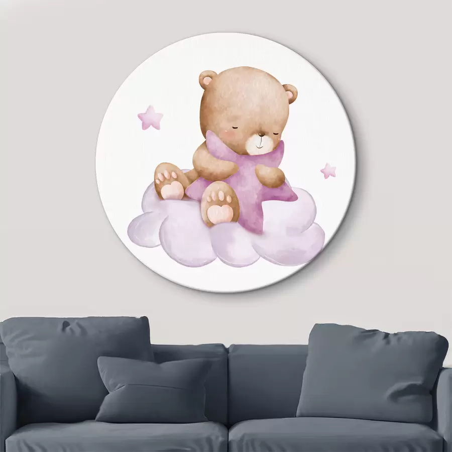 murales de pared La estrella favorita del oso r37919v2
