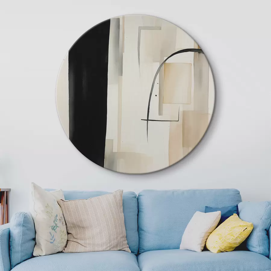 murales de pared Abstracción en acuarela con figuras rectangulares r37170