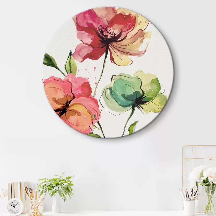 murales de pared Flores de acuarela r39769