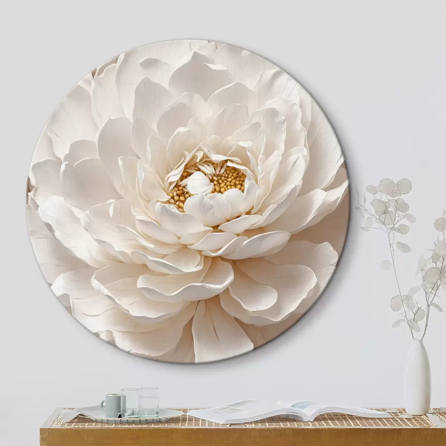 murales de pared Primer plano de flor blanca r40348