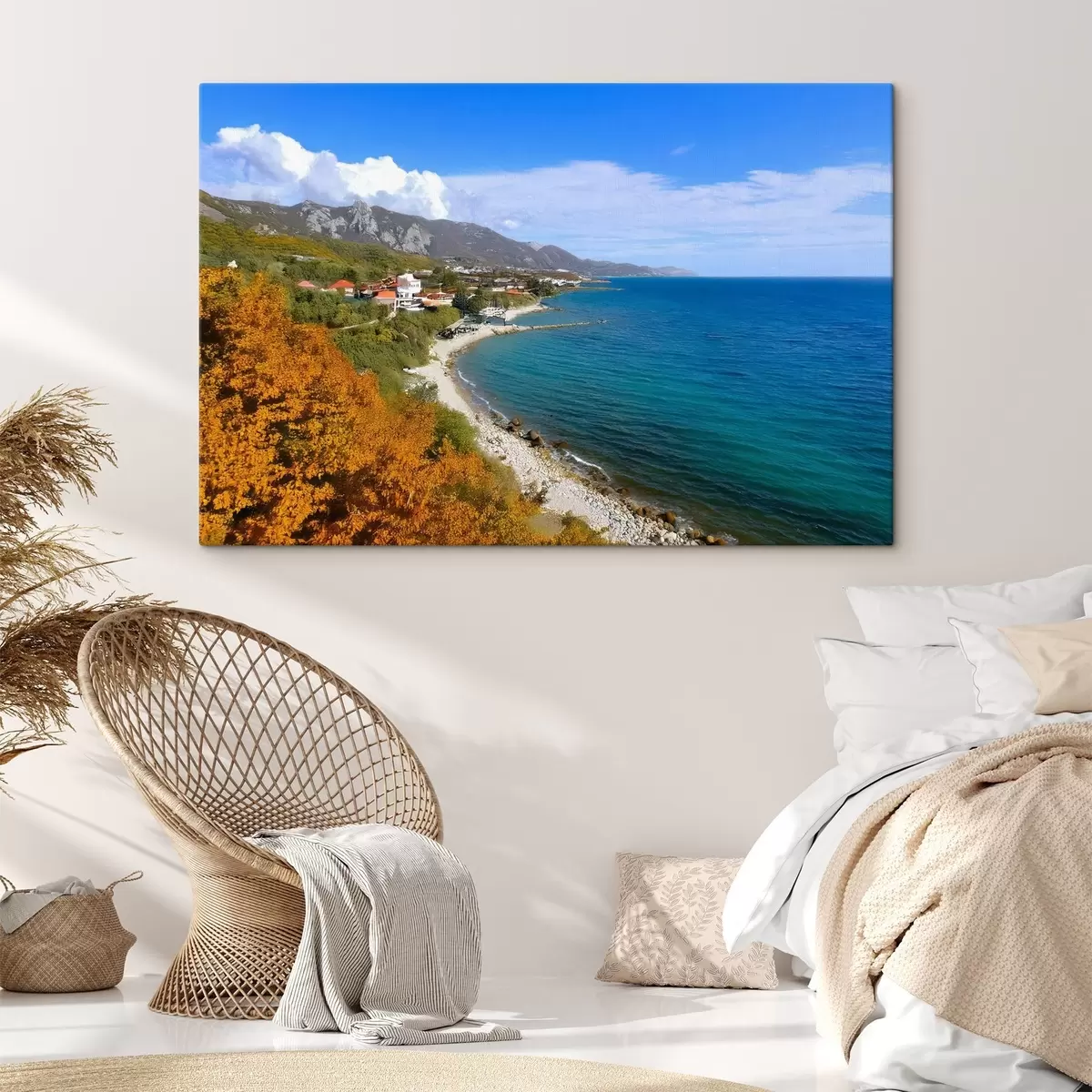 murales de pared la costa en otoño s41994