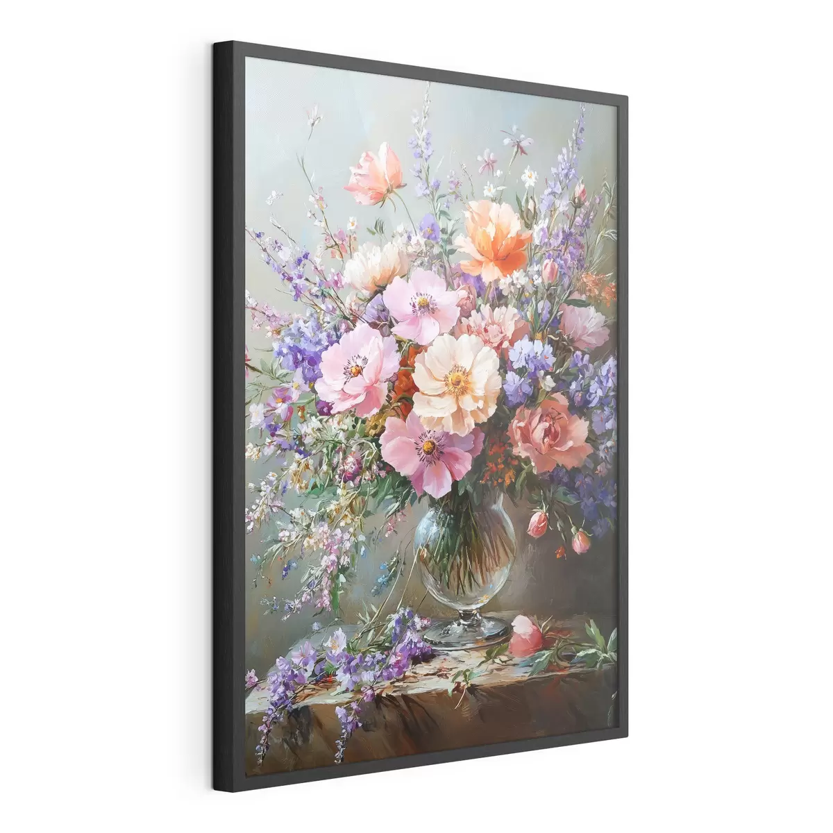 Poster un ramo de flores en un jarrón f41998