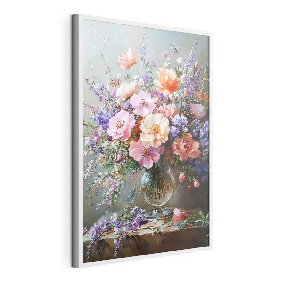 Poster un ramo de flores en un jarrón f41998